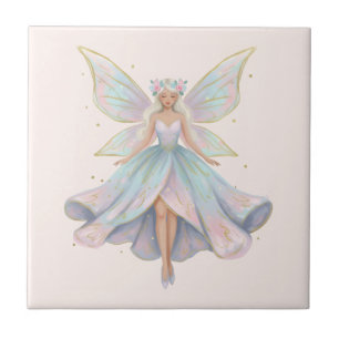Magical Angel Fairy Pastel Colours Ceramic Tile