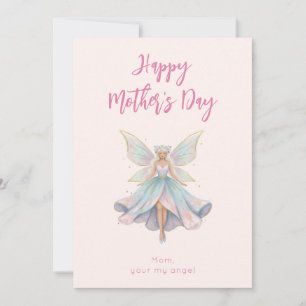 Magical Angel Fairy Pastel Colours Mother's Day Holiday Card