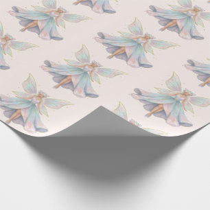 Magical Angel Fairy Pastel Colours Pattern Wrapping Paper