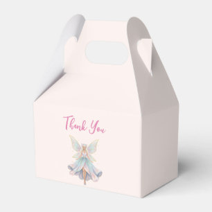 Magical Angel Fairy Pastel Colours Thank You Favour Box
