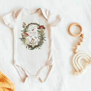 Magical Autumn Forest Fairy   Birthday Baby Bodysuit