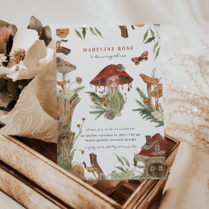 Magical Autumn Forest Fairy Birthday Invitation