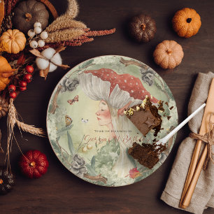 Magical Autumn Forest Fairy   Birthday Paper Plate