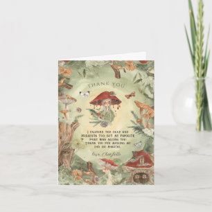 Magical Autumn Forest Fairy   Thank You Card