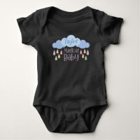 Magical Baby Pastel Rain & Cloud Custom Name