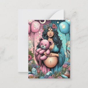 Magical Baby Shower Gender Reveal Card