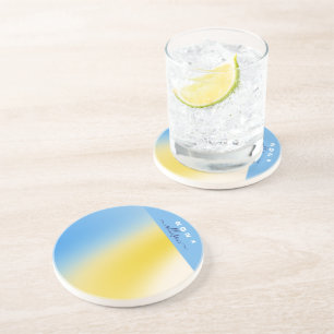 Magical background name Personalised Coaster
