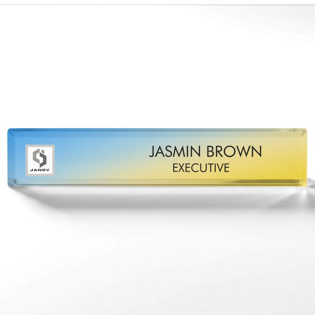Magical background name Personalised  Nameplate (Front)