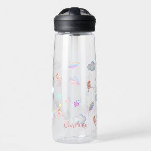 Magical Ballet rainbow back to school party kid Water Bottle