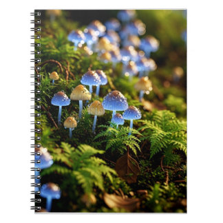 Magical Bioluminescent Fungi - Deep Forest Notebook