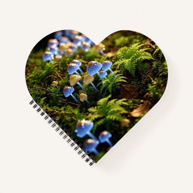 Magical Bioluminescent Fungi - Deep Forest Notebook (Front)