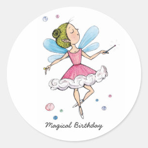 MAGICAL BIRTHDAY CLASSIC ROUND STICKER