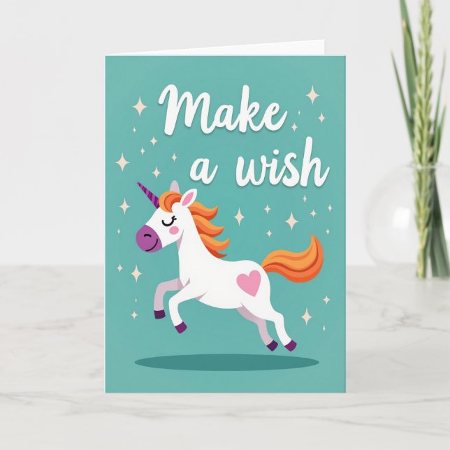 Magical Birthday Equine Card (Front)