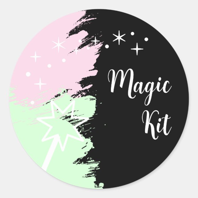 Magical Birthday Magic Kit Classic Round Sticker (Front)