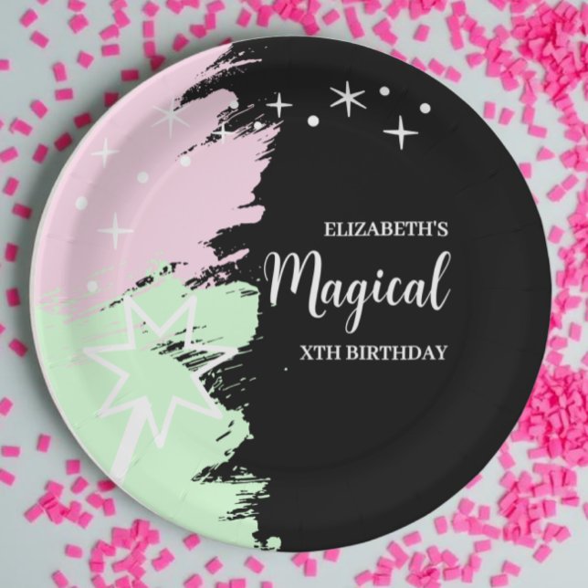 Magical Birthday Paper Plate (Creator Uploaded)