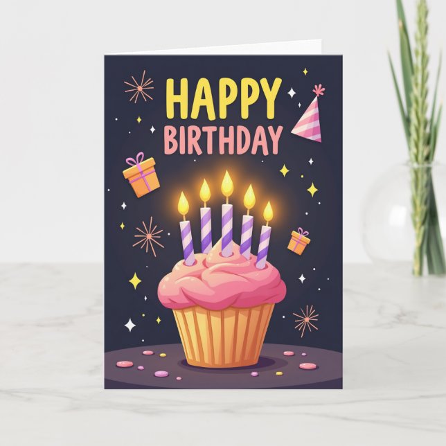 Magical Birthday Sparkle Card (Front)