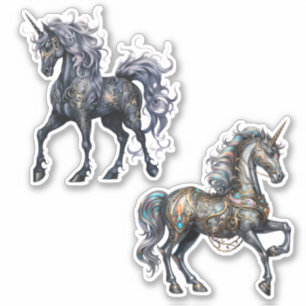 Magical Black Dark Unicorns