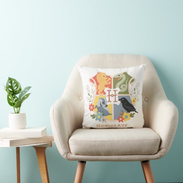Magical Blooms HOGWARTS™ Crest Cushion (Chair)