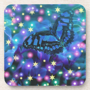 Magical Blue Butterfly Coaster
