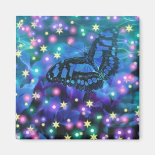 Magical Blue Butterfly Magnet