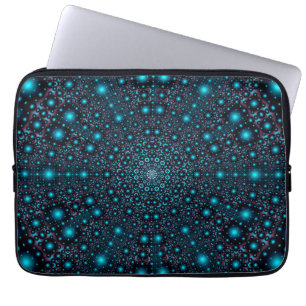 Magical Blue Glow Mandala Laptop Sleeve