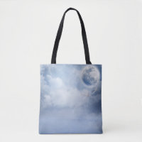 Magical Blue Sky with Flying Swans
