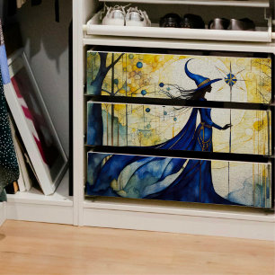 Magical Blue Woman Decoupage Tissue Paper