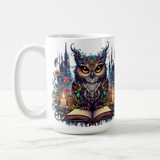Magical Bookish Owl Coffee Mug