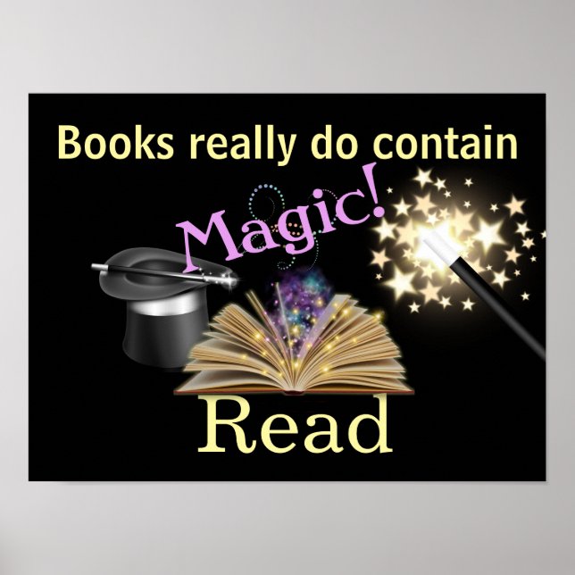 Magical Books Literacy Poster (Front)