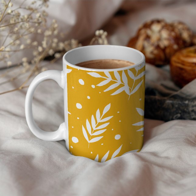 Magical branches - yellow coffee mug (Creator Uploaded)