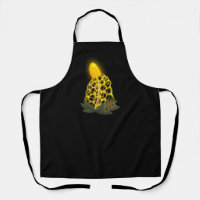 Magical Bridal Veil Sparkly Yellow Mushroom