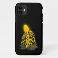 Magical Bridal Veil Sparkly Yellow Mushroom