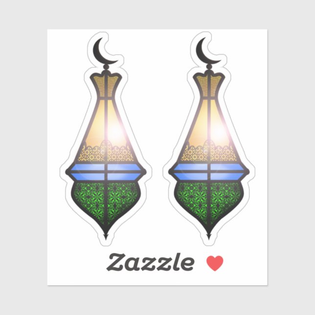 Magical Bright Colourful Oriental Lantern (Sheet)