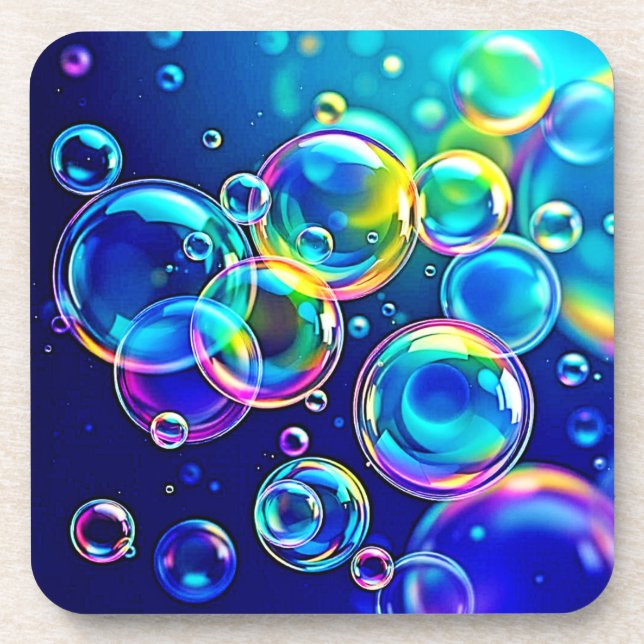 Magical Bubble Colours Coaster (Front)