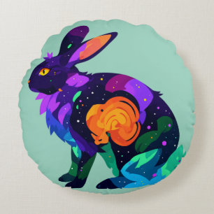 Magical Bunny Round Cushion
