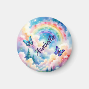 Magical Butterflies and Rainbow Colours Magnet