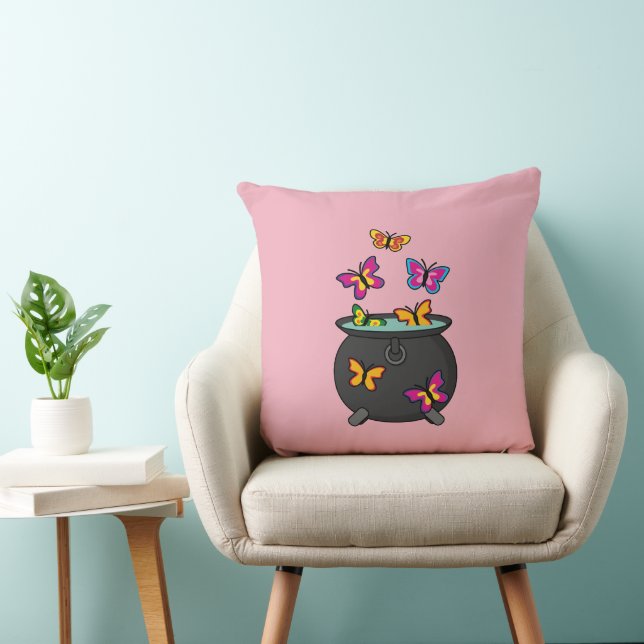 Magical Butterflies from a Cauldron Cushion (Chair)