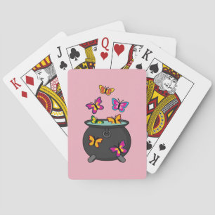 Magical Butterflies from a Cauldron Playing Cards