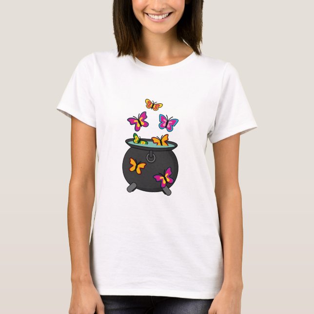 Magical Butterflies from a Cauldron T-Shirt (Front)