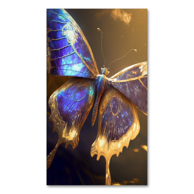 Magical Butterfly Magnetic Business Card (Front Vertical)