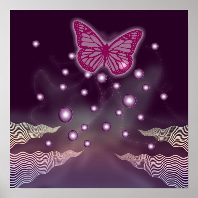 Magical Butterfly Posters | Wall Art - large (Front)