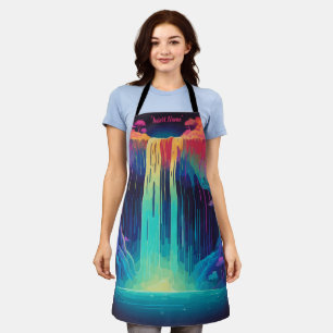 Magical cascade, captivating serenity apron