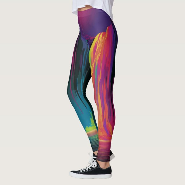 Magical cascade, captivating serenity leggings (Left)