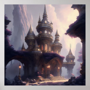 Magical castle poster
