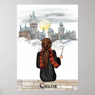 Magical Castle Wizard Portrait, Wizards Print
