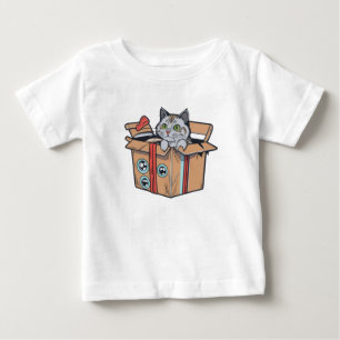 Magical Cat in Box Kids T-Shirt