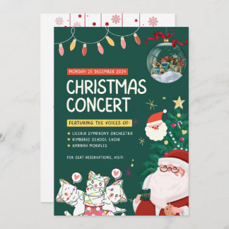 "Magical Celebration: Christmas Invitation Card