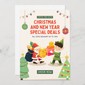 "Magical Celebration: Christmas Invitation Card