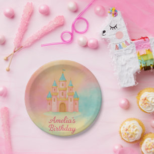 Magical Celebration Princess Castle Birthday Paper Plate
