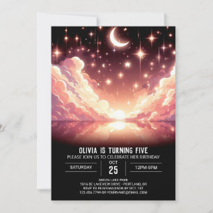 Magical Celestial Digital Birthday Invitation